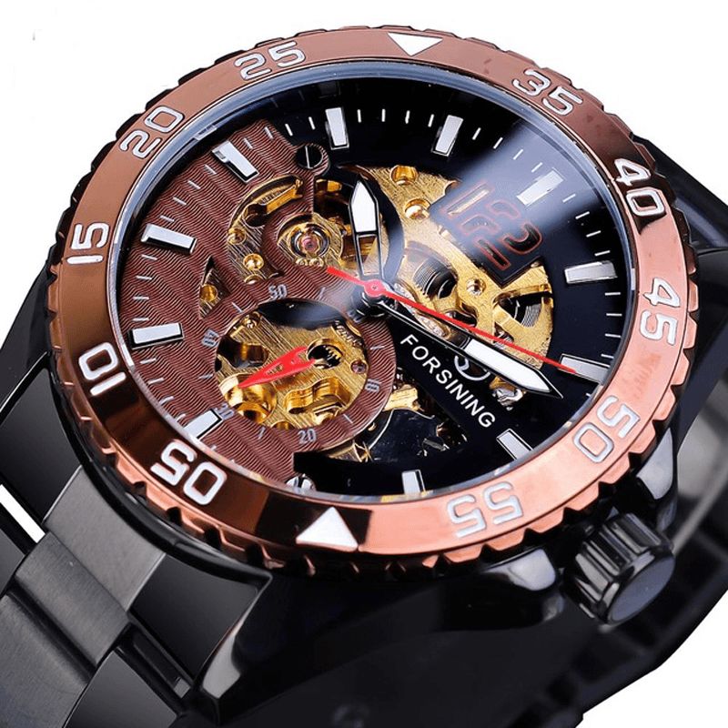 Tm366g Mode Hommes Montre Automatique Business Bracelet En Acier Inoxydable Montre Mécanique