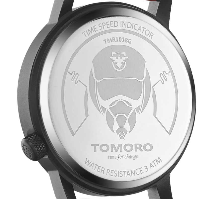 Tomoro Tmr1018 Cadran Créatif Mode Bracelet En Cuir Hommes Montre À Quartz