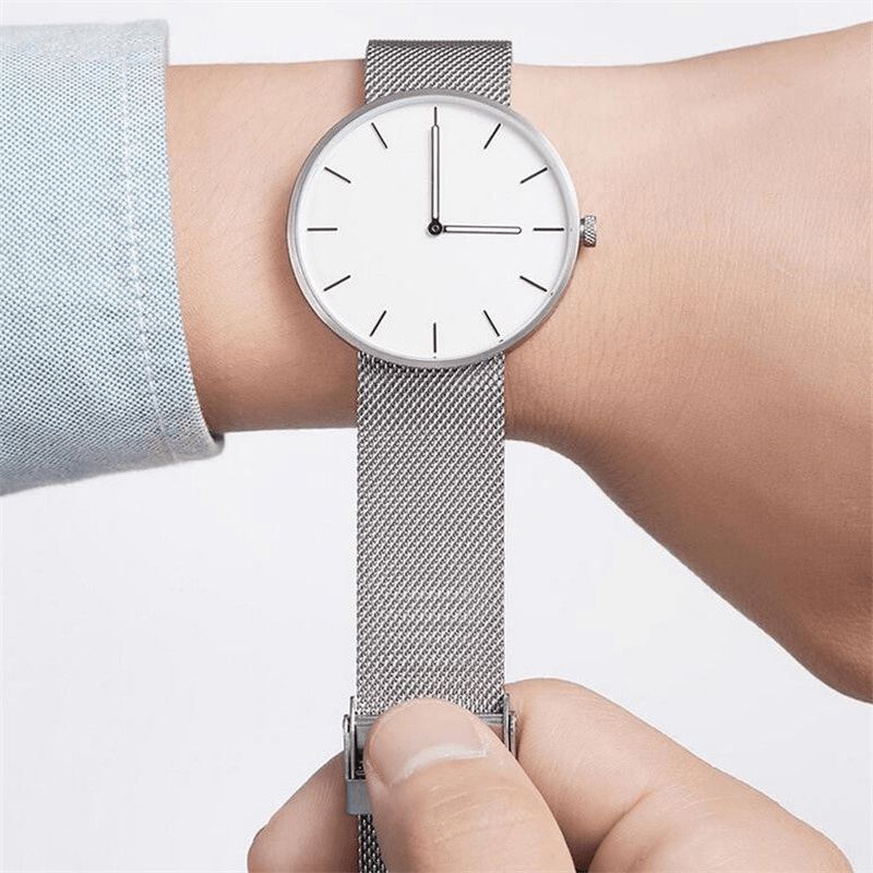 Twentyseventeen Qingpai W001q Élégant Style Décontracté Pointeurs Lumineux 3atm Étanche Mâle Femelle Couples Montre À Quartz