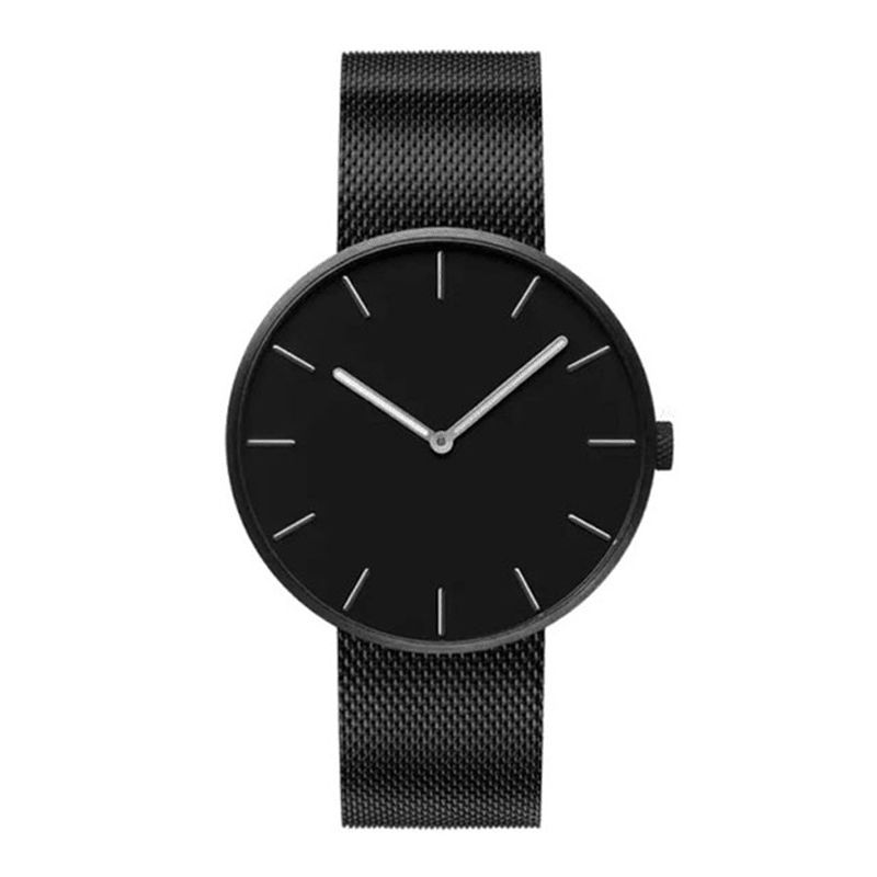 Twentyseventeen Qingpai W001q Élégant Style Décontracté Pointeurs Lumineux 3atm Étanche Mâle Femelle Couples Montre À Quartz