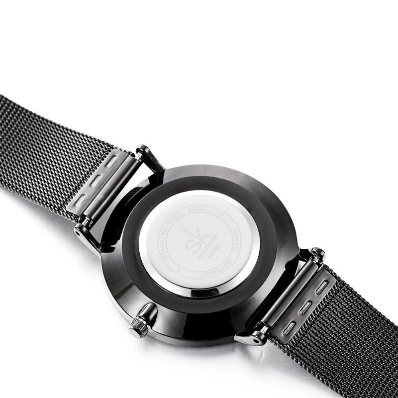 Ultra Mince À La Mode Femmes Montre-bracelet En Acier Plein Robe Montres À Quartz