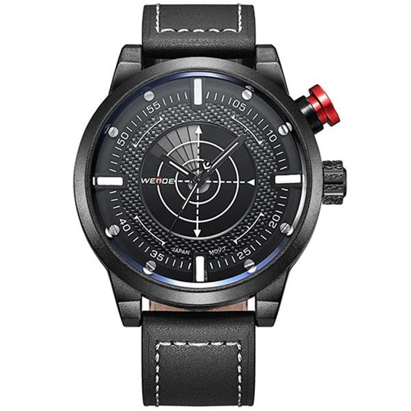 Wh5201-3c Montre À Quartz Pour Homme Avec Bracelet En Cuir Montre De Sport