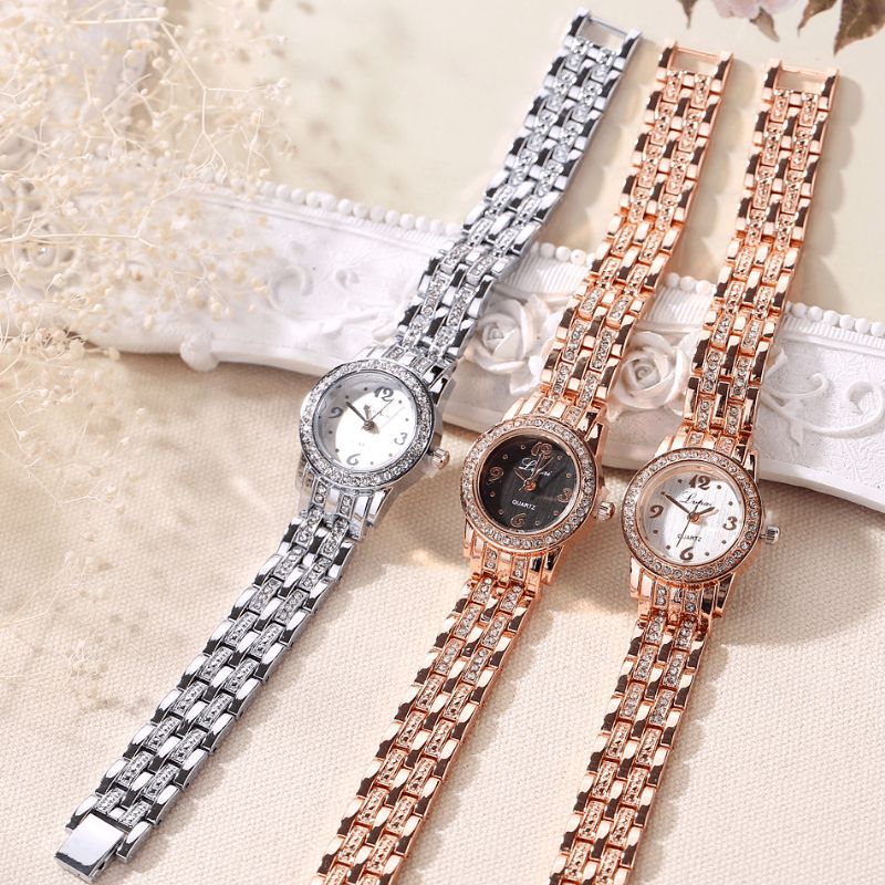 Xr1671-1 Diamond Dress Ladies Montre-bracelet Full Steel Design Élégant Montre À Quartz