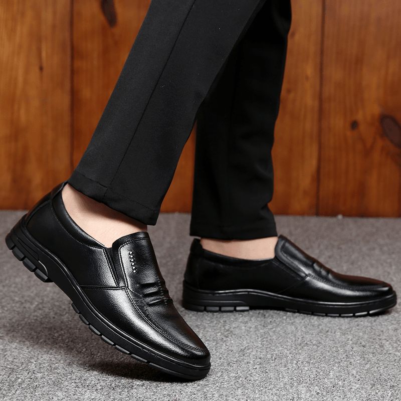 Chaussures D'affaires Décontractées En Cuir De Vachette Pour Hommes