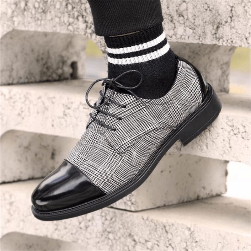 Chaussures Habillées À Lacets Confortables De Style Britannique Pour Hommes