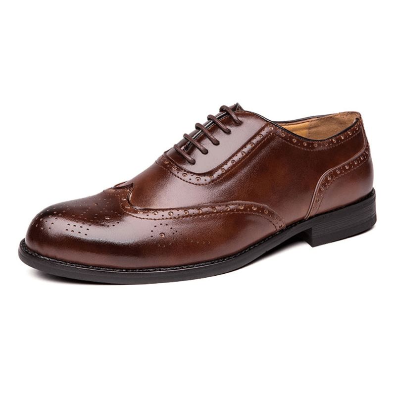 Hommes Richelieu Sculpté Chaussures Habillées Formelles Casual Business Oxfords