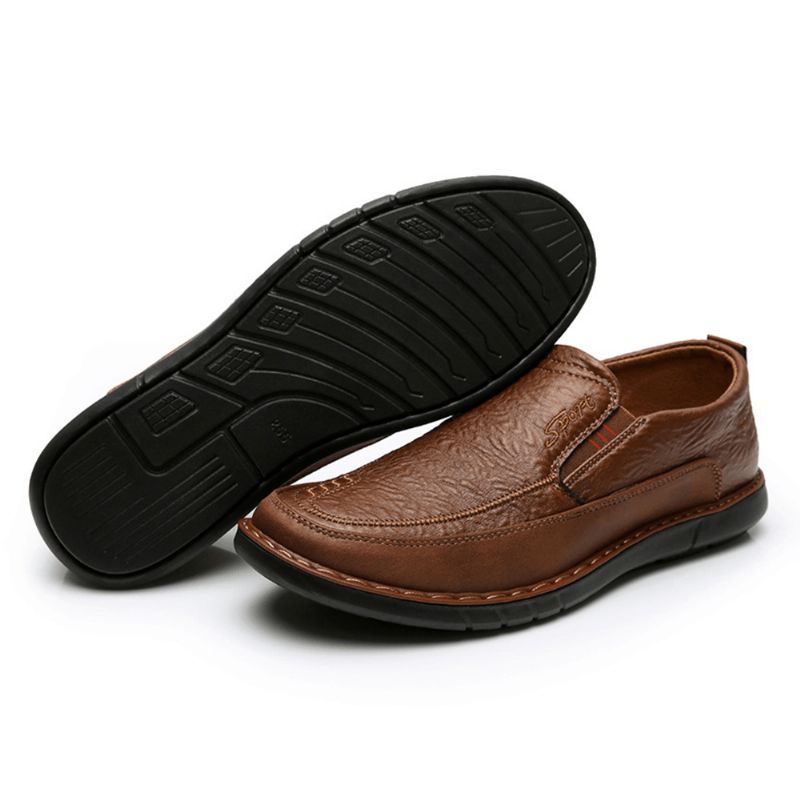 Hommes Slip Resistant À Enfiler Elastic Band Soft Sole Décontractées Daily Oxfords