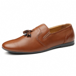 Menico Hommes Non Slip Gland Décoration À Enfiler Casual Oxfords En Cuir