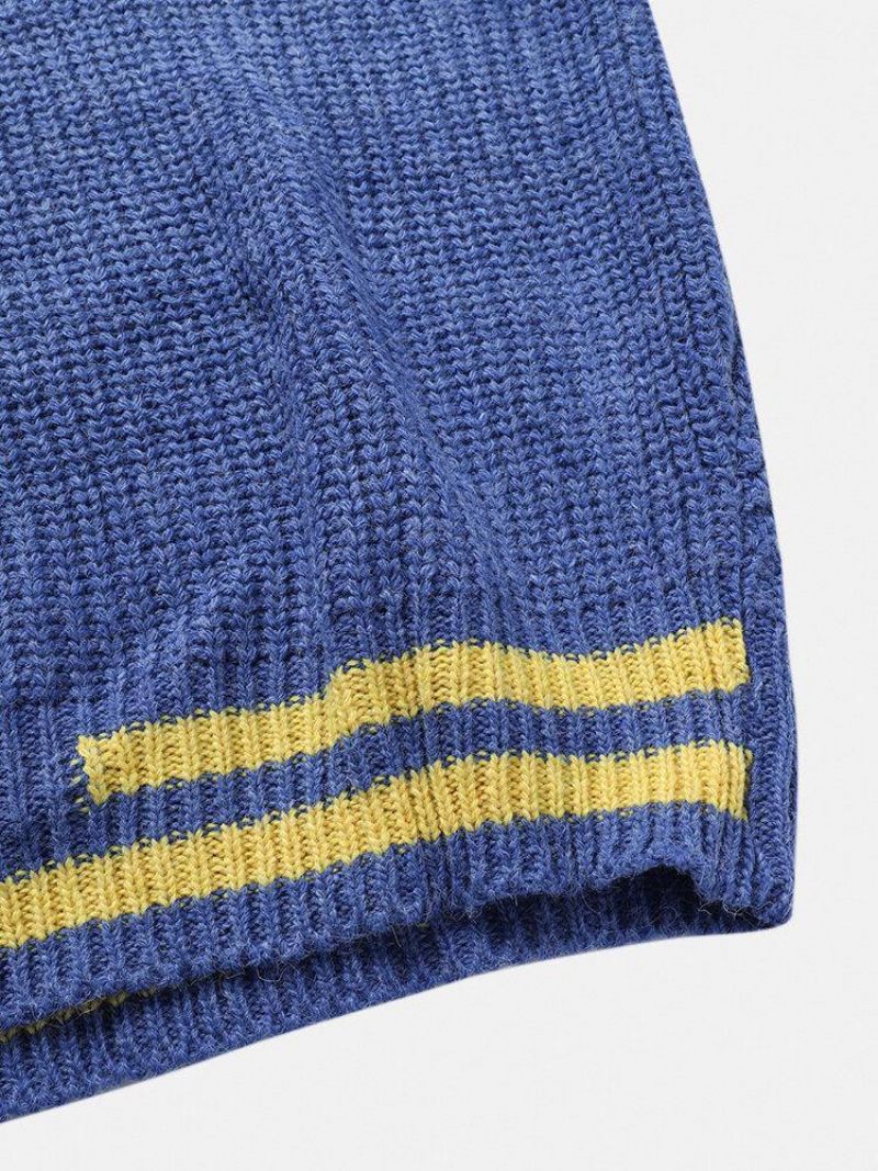 Pull Épais À Col Rond En Tricot Chaud Pour Hommes