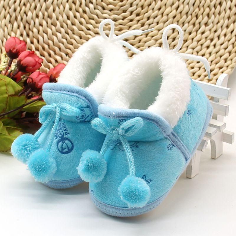 Bottes D'hiver En Coton Pour Bébé Avec Semelle Souple