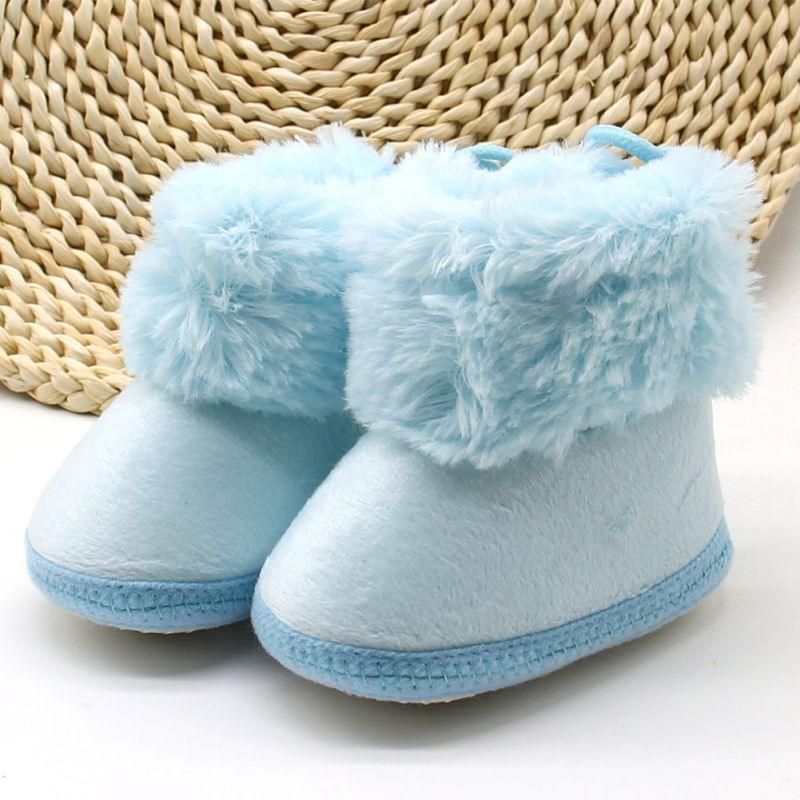 Bottes D'hiver En Coton Pour Bébé Avec Semelle Souple