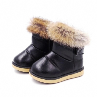 Bottes D'hiver En Fourrure De Lapin Pour Enfants