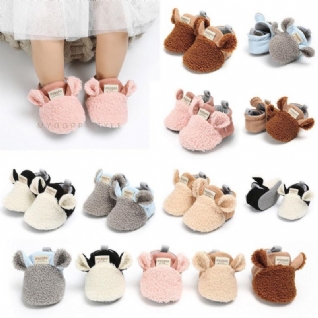 Chaussons Moelleux En Forme D'animaux Pour Bébé Fille