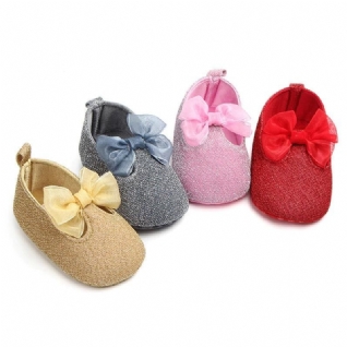 Chaussures Bébé Fille Avec Nœud En Dentelle