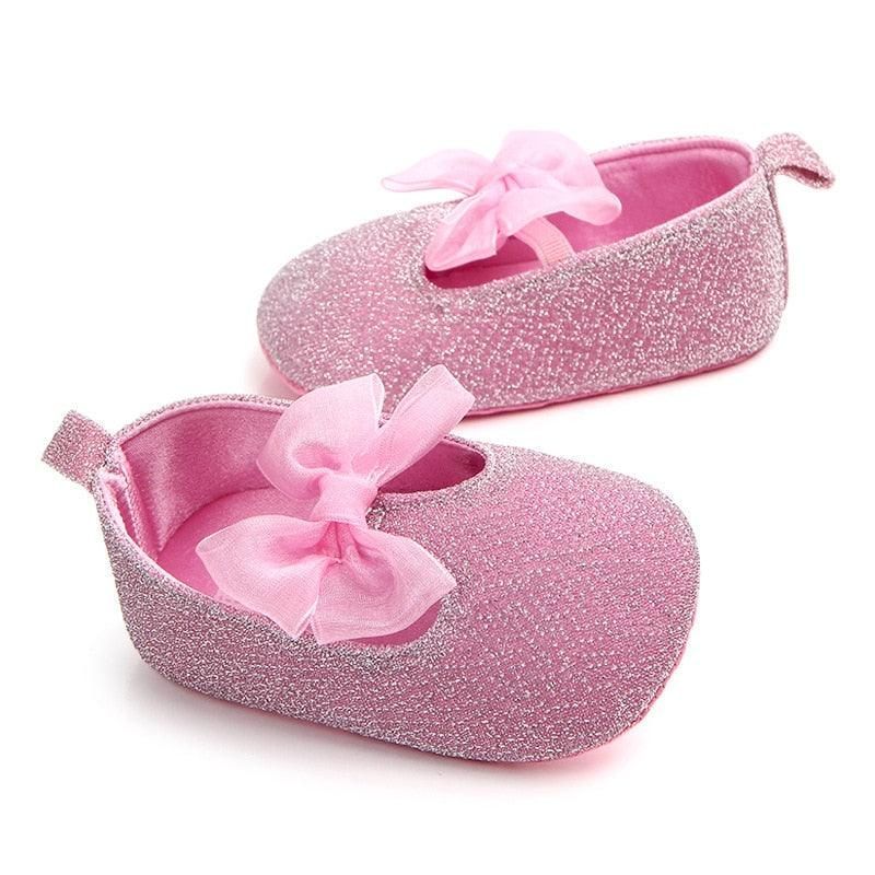 Chaussures Bébé Fille Avec Nœud En Dentelle