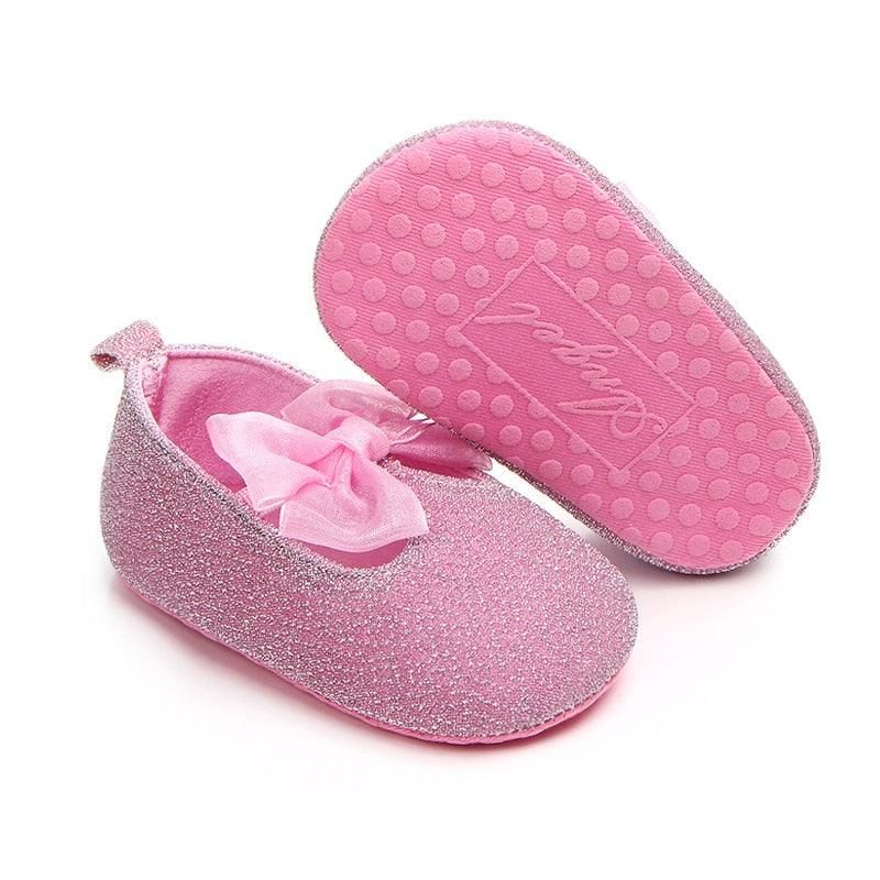 Chaussures Bébé Fille Avec Nœud En Dentelle