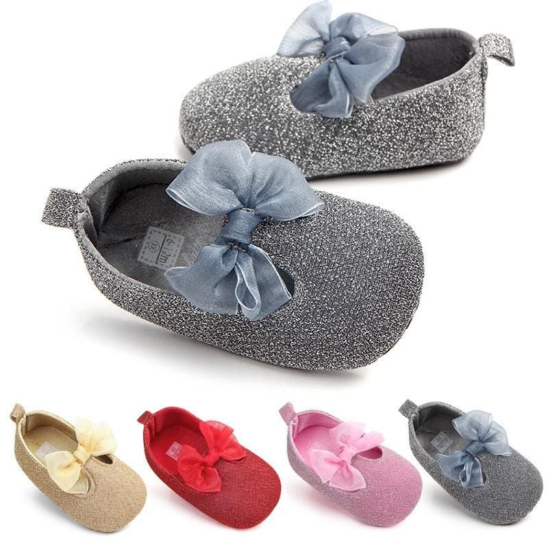 Chaussures Bébé Fille Avec Nœud En Dentelle