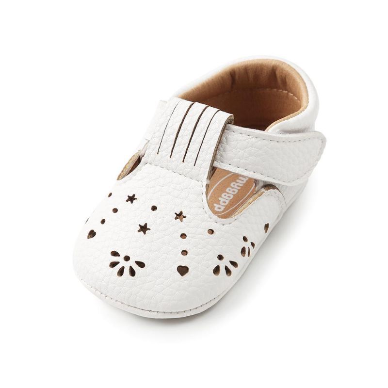 Chaussures Bébé Fille En Blanc Et Rose