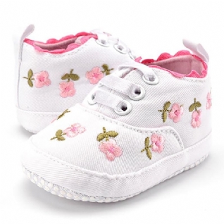 Chaussures Brodées De Fleurs Pour Filles