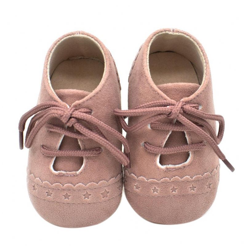 Chaussures Souples En Cuir Nubuck Doux Pour Bébé