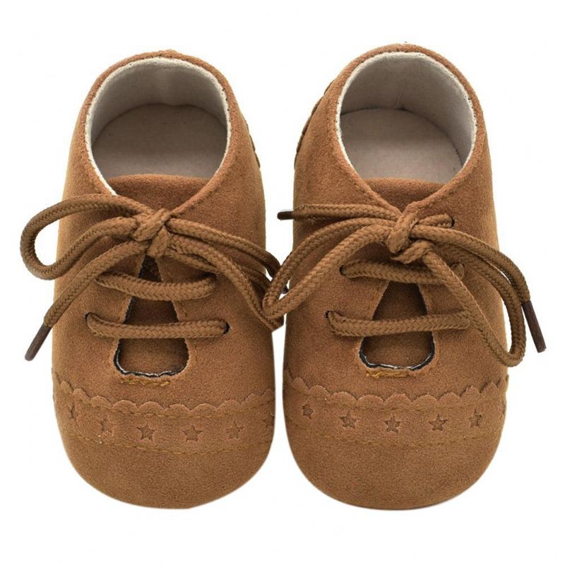 Chaussures Souples En Cuir Nubuck Doux Pour Bébé