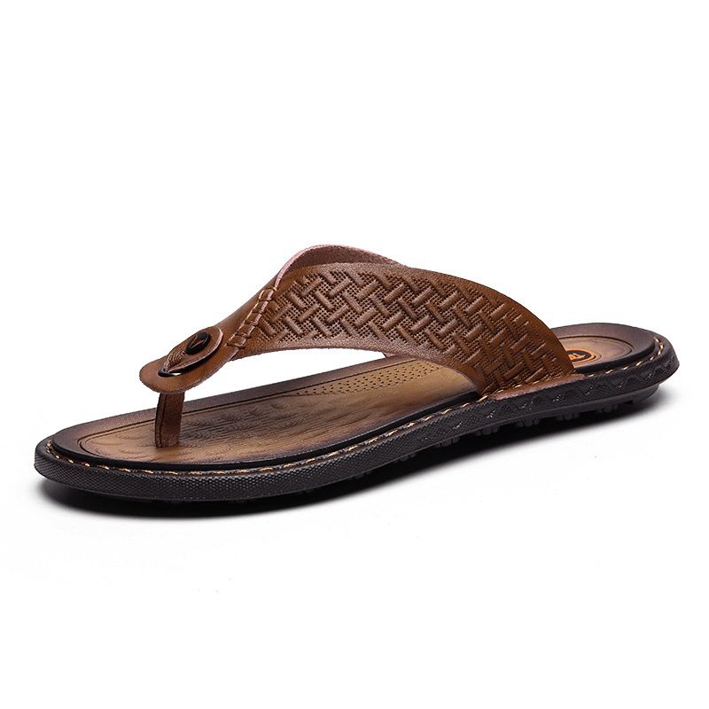 Hommes Flip Flop Retro Casual Soft Home Pantoufles