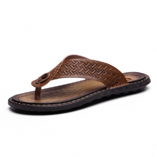 Hommes Flip Flop Retro Casual Soft Home Pantoufles