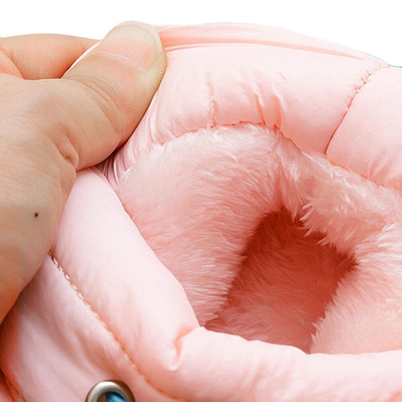 Pantoufles D'intérieur À Bande Élastique Imperméable En Peluche Pour Femmes