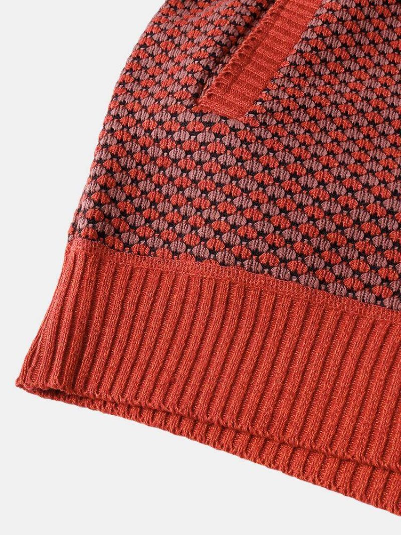 Cardigans Chauds Décontractés En Tricot Côtelé À Fermeture Éclair Pour Hommes