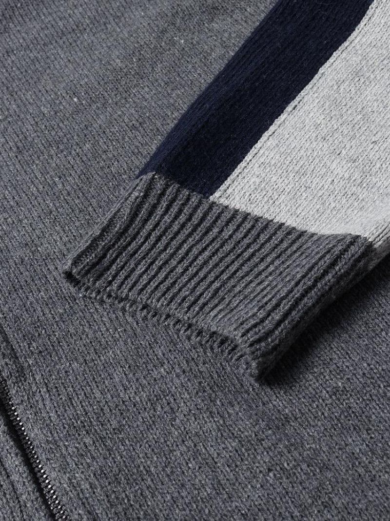 Cardigans Décontractés En Tricot À Motif De Lettre Au Dos Pour Hommes