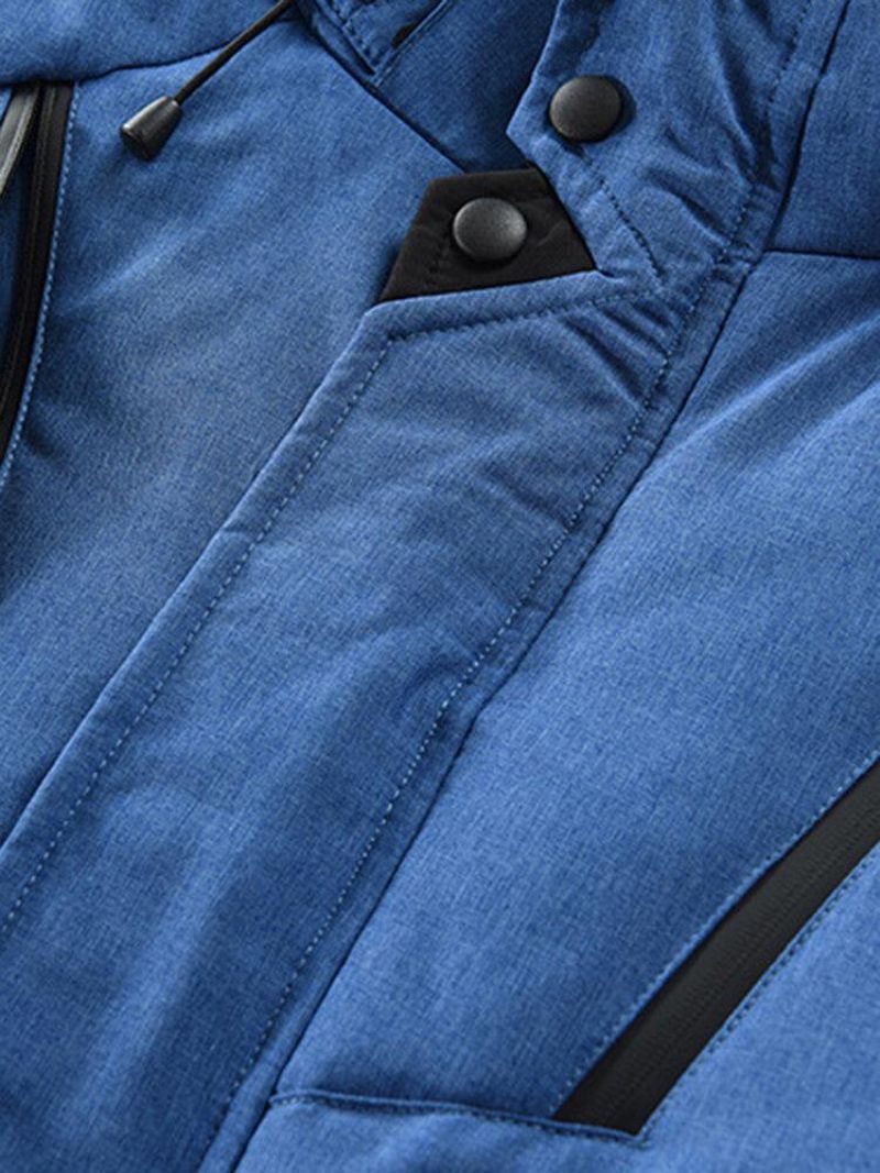 Manteau En Duvet À Capuche De Couleur Unie Pour Hommes