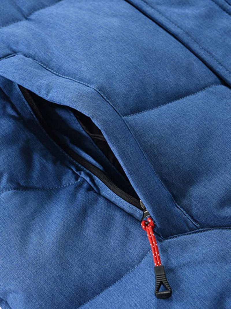 Manteau En Duvet À Capuche De Couleur Unie Pour Hommes