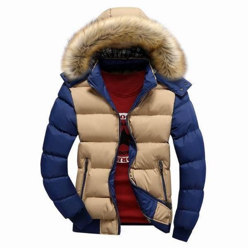 Veste Matelassée À Capuche Amovible Pour Homme