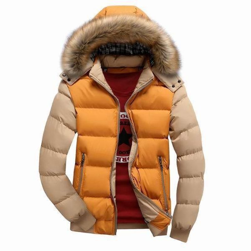 Veste Matelassée À Capuche Amovible Pour Homme