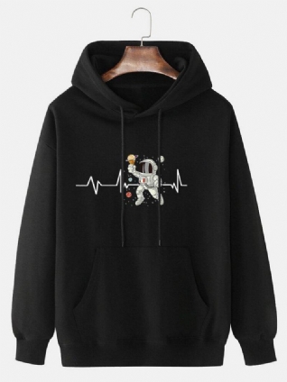 Sweat À Capuche Avec Cordon De Serrage En Coton Ecg Ice Cream Astronaut Pour Homme