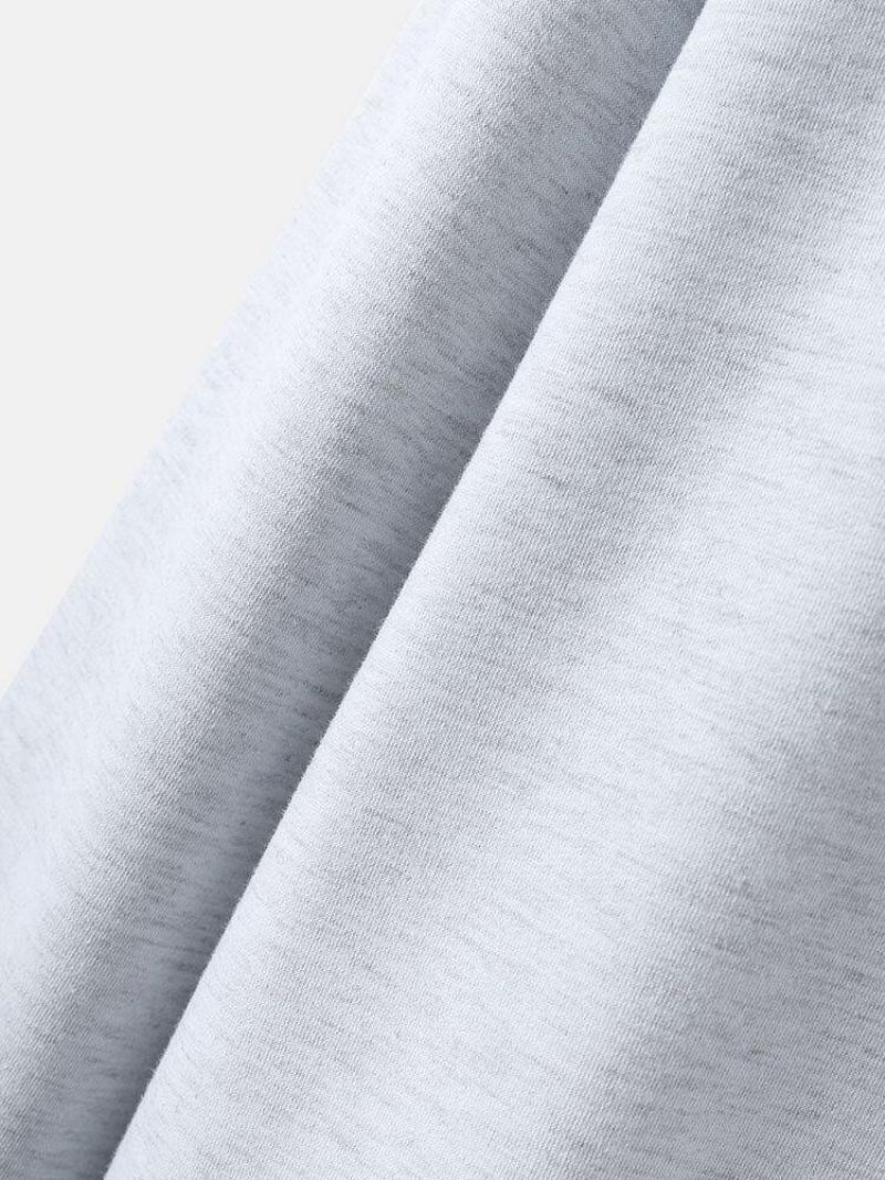 Sweats À Capuche Avec Cordon De Serrage 100 % Coton Imprimé Lettre Pour Homme