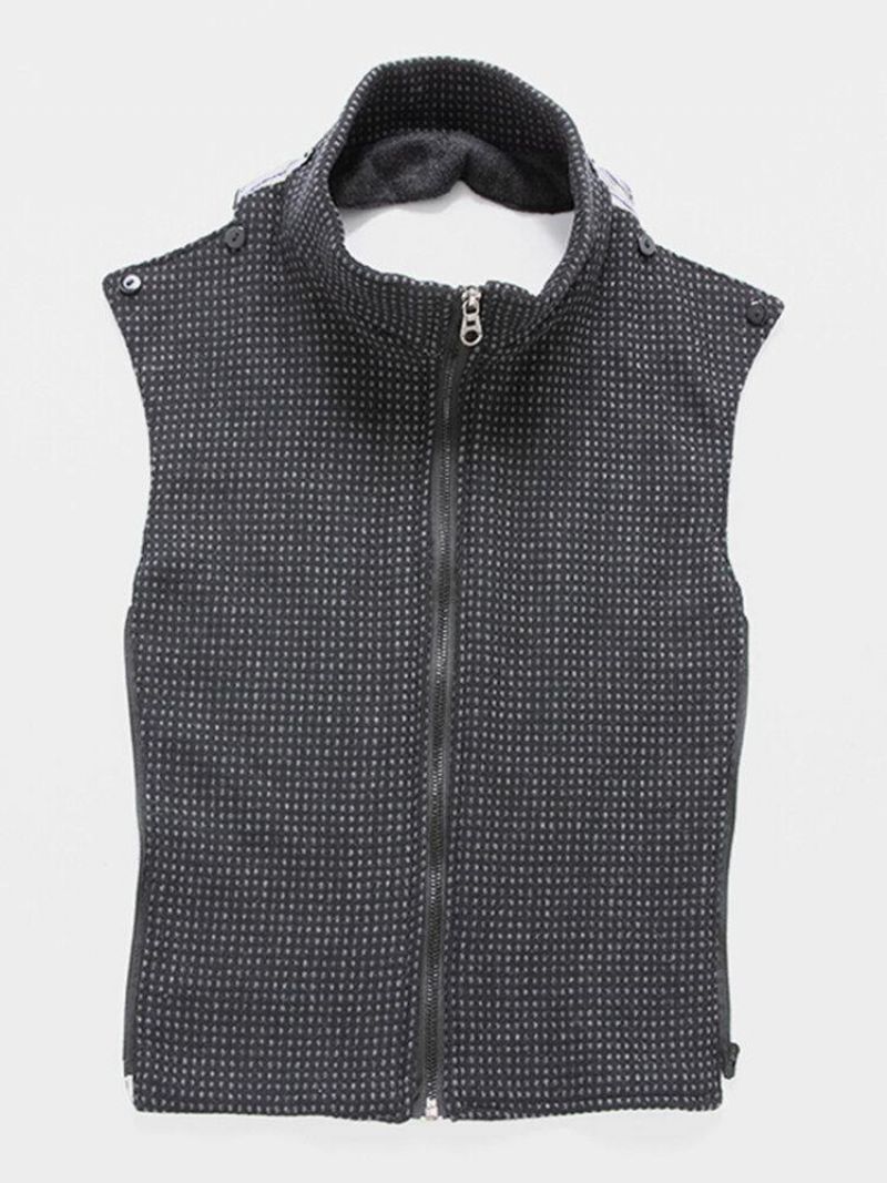 Trenchs Mi-longs En Laine À Boutonnage Simple Pour Hommes Avec Gilet Amovible