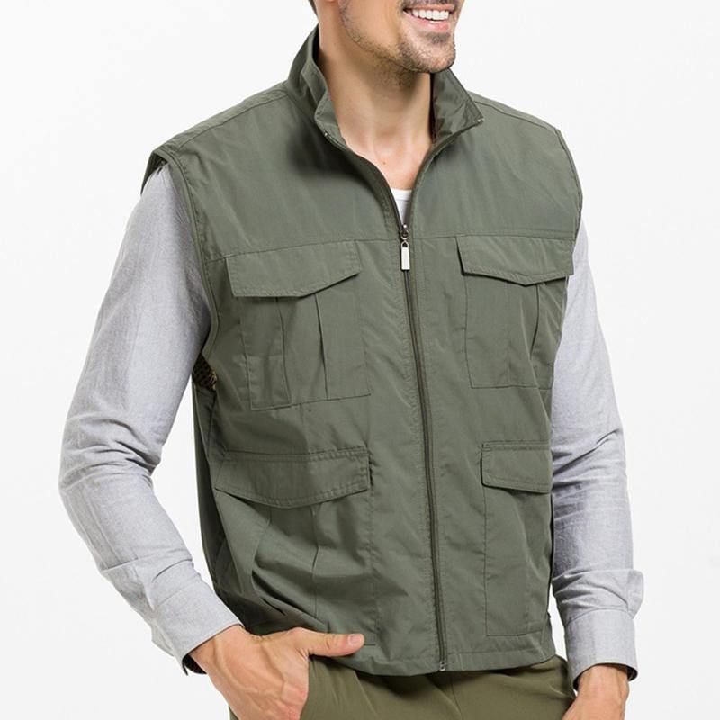 Gilet Utilitaire D'extérieur Respirant Et Imperméable Qiuck Dry Pour Hommes