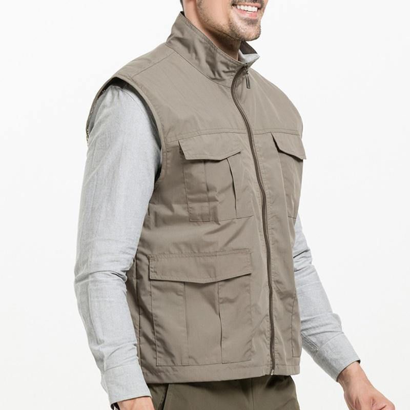 Gilet Utilitaire D'extérieur Respirant Et Imperméable Qiuck Dry Pour Hommes