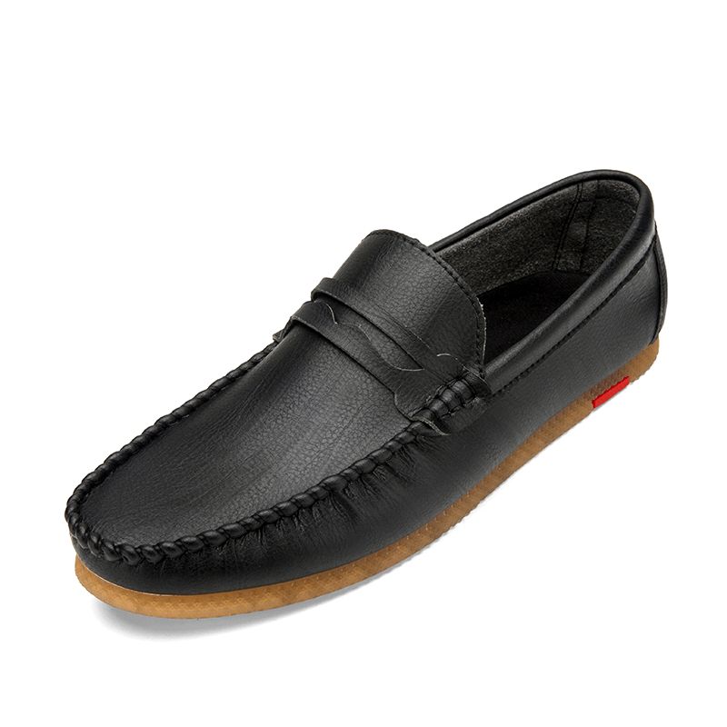 Hommes Microfibre Respirant Comfy Bottom À Enfiler Driving Mocassins Casual Chaussures En Cuir