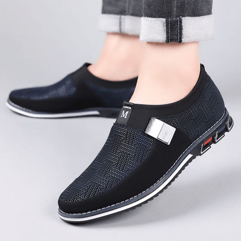 Hommes Respirant Antidérapant Confortable Doux Bas Glisser Sur Casual Business Mocassins Chaussures