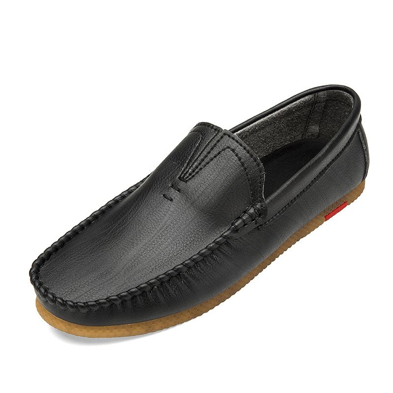 Mocassins En Cuir Décontractés Pour Hommes En Microfibre Respirants Et Confortables