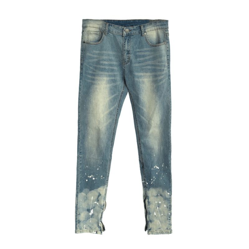 Jeans Homme Dégradé Couleur Mode Grande Taille Bleu Jeans Homme