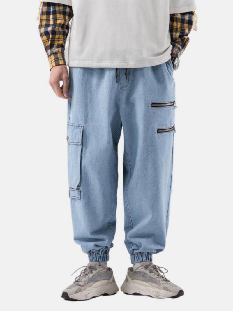 Nouvelle Mode Décontractée Pour Hommes Grande Taille Beau Pantalon En Jean Rétro