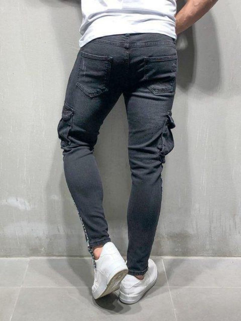 Pour Les Pantalons De Petits Pieds Pour Hommes Europe Et États-unis Foot Zipper Jeans Nouveau