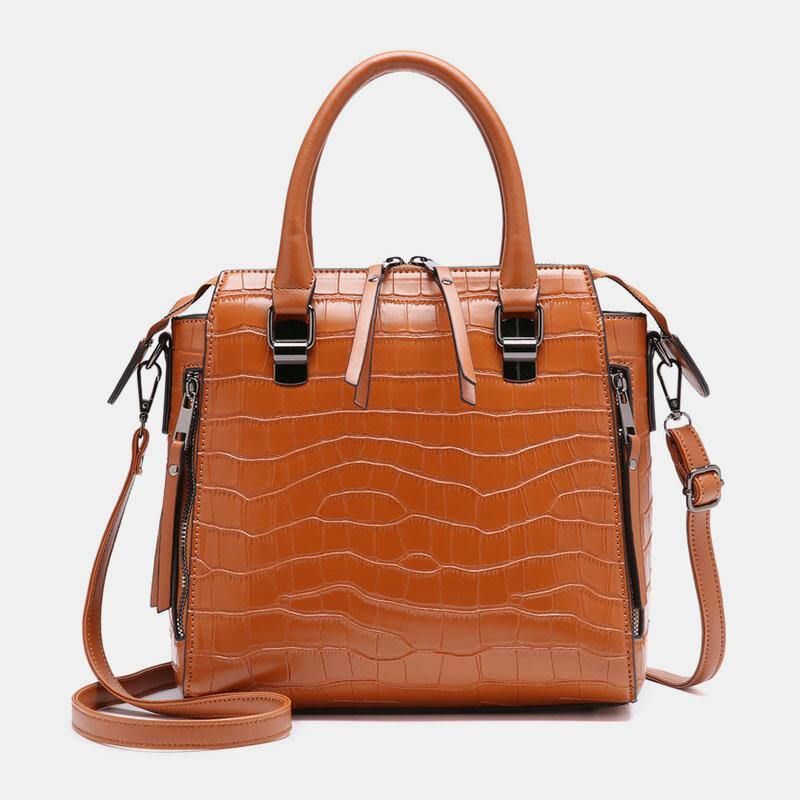 4 Pcs Vintage Croco Embossé Portefeuille Grande Capacité Pochette Sac À Main Sac À Bandoulière Sac À Bandoulière