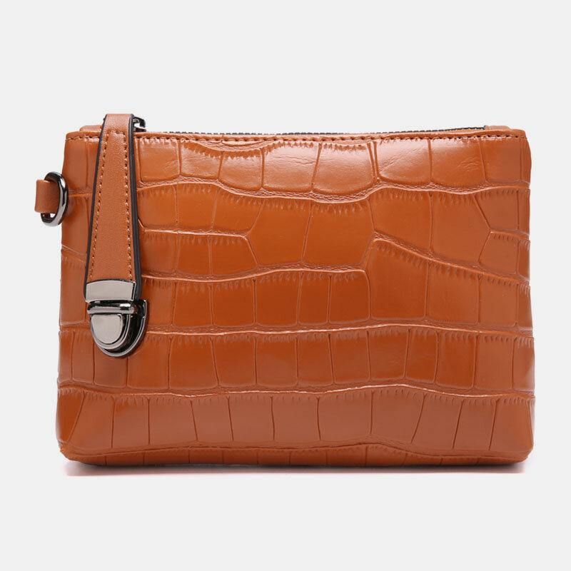 4 Pcs Vintage Croco Embossé Portefeuille Grande Capacité Pochette Sac À Main Sac À Bandoulière Sac À Bandoulière