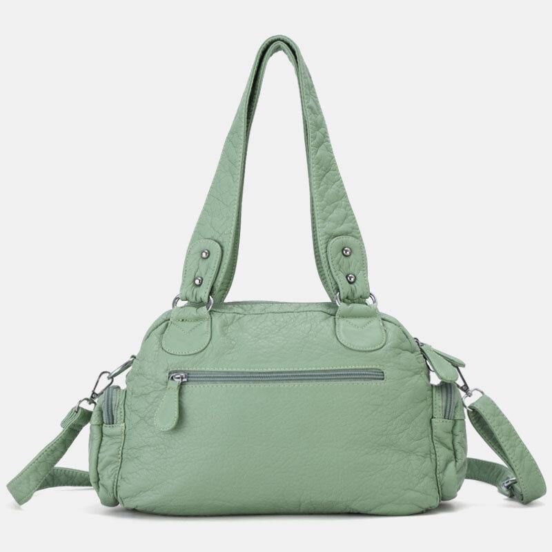 Angel Kiss Femmes En Cuir Pu Multi-porter Couleur Unie Mode Sac À Bandoulière Décontracté Sac À Bandoulière Sac À Main