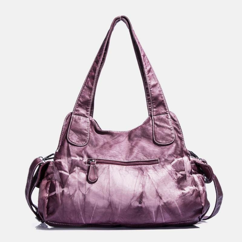 Angel Kiss Femmes Pu Cuir Multi-porter Solide Couleur Sac À Bandoulière Sac À Bandoulière Fourre-tout Sac À Main