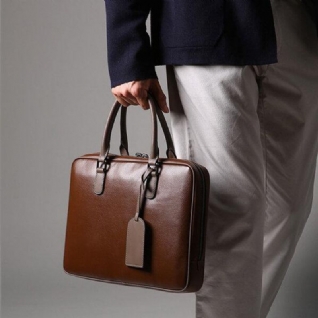 Ekphero Hommes Business Sac À Main Casual Multifonction Ordinateur Portable Sac